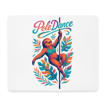 Pole Dance Sloth Pole Dancer Funny Gift - Mouse Pad (horizontal) - white - Front