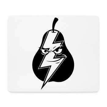 Blitzbirne Wortwitz Geistesblitz Klugscheißer  - Mousepad (Querformat) - Weiß - Vorne