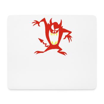 Demon on a Skull - Mouse Pad (horizontal) - white - Front