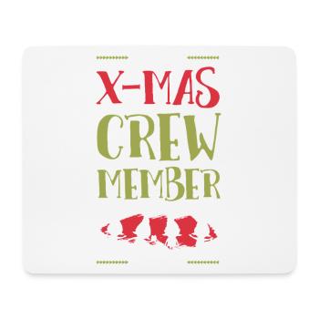 X-Mas Crew Member - Mouse Pad (horizontal) - white - Front
