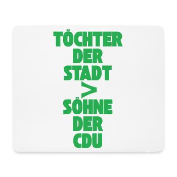 Filles de la ville > fils de la CDU - Tapis de souris (format paysage) - blanc - Devant