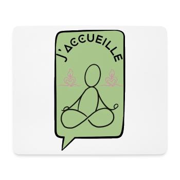 Ich freue mich - Mousepad (Querformat) - Weiß - Vorne