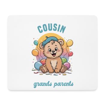 Schwangerschaftsankündigung Geschenk Cousin-Junge Onkel - Mousepad (Querformat) - Weiß - Vorne