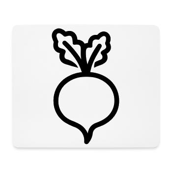 turnip - Mouse Pad (horizontal) - white - Front