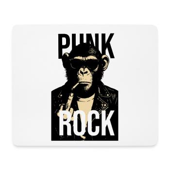 Felschimpansen-Rebellenporträt - Mousepad (Querformat) - Weiß - Vorne
