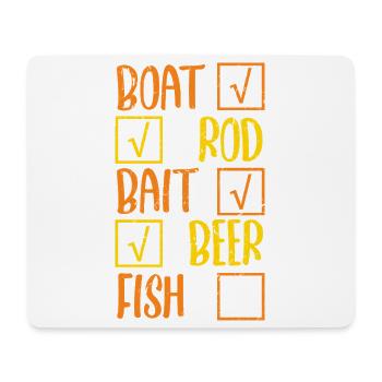 Angler Fischer Angeln Sportfischer - Mousepad (Querformat) - Weiß - Vorne