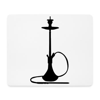 Shisha Silhouette  - Mousepad (Querformat) - Weiß - Vorne