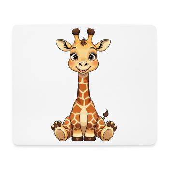 Cuddly Giraffe Smile - Mouse Pad (horizontal) - white - Front