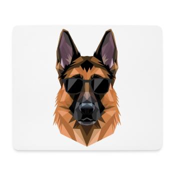 Les chiens bergers allemands adorent les chiens bergers allemands - Tapis de souris (format paysage) - blanc - Devant