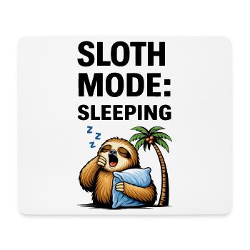 Sleepy Sloth Palm Night - Mouse Pad (horizontal) - white - Front