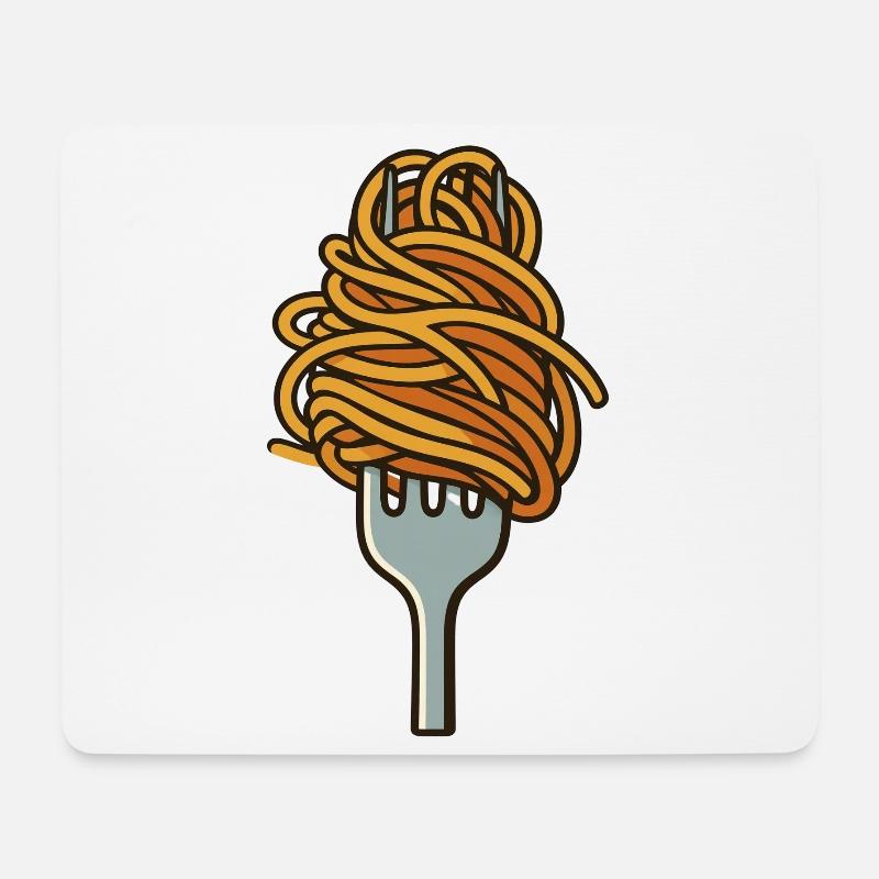 spaghetti - Mouse Pad (horizontal) - white