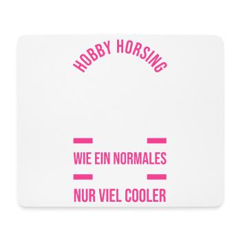 Steckenpferd Hobbyhorse Hobby Horsing - Mousepad (Querformat) - Weiß - Vorne
