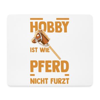 Steckenpferd Hobbyhorse Hobby Horsing - Mousepad (Querformat) - Weiß - Vorne