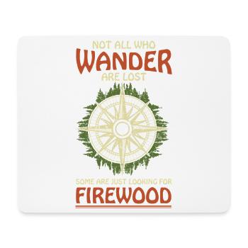 Wanderer Compass Forest Tee Outdoor-Wandern - Mousepad (Querformat) - Weiß - Vorne