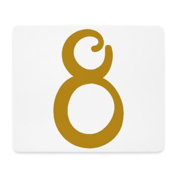 8 - Mousepad (Querformat) - Weiß - Vorne