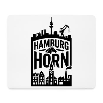 Hamburg Horn - Mousepad (Querformat) - Weiß - Vorne