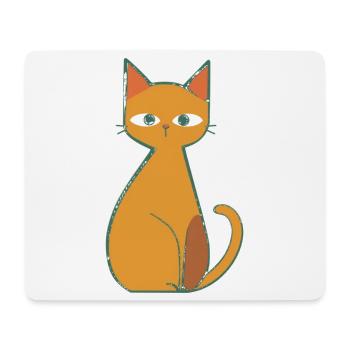 Lässig Wie Eine Katze - Mousepad (Querformat) - Weiß - Vorne