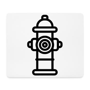 Hydrant - Mousepad (Querformat) - Weiß - Vorne