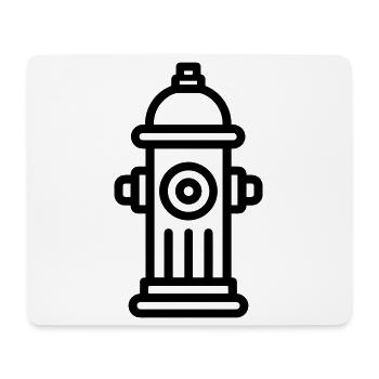 Hydrant - Mousepad (Querformat) - Weiß - Vorne