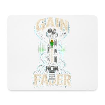 Tontechniker Audiotechnik Gain Before Fader - Mousepad (Querformat) - Weiß - Vorne