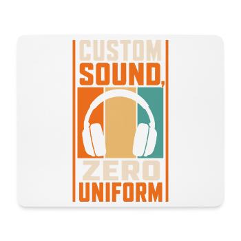 Musik – Custom Sound Zero Uniform - Mousepad (Querformat) - Weiß - Vorne