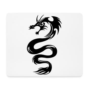 Drache - Mousepad (Querformat) - Weiß - Vorne