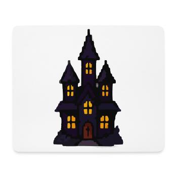 Spukschloss bei Nacht - Mousepad (Querformat) - Weiß - Vorne