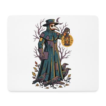 Der Pestdoktor mit der Laterne - Mousepad (Querformat) - Weiß - Vorne