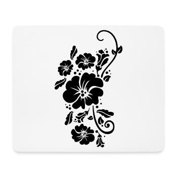 floral flower blumen sommer - Mousepad (Querformat) - Weiß - Vorne