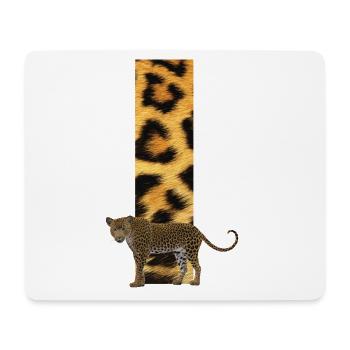 leopard i - Mousepad (Querformat) - Weiß - Vorne