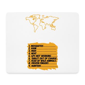 Kartografie Design - Mousepad (Querformat) - Weiß - Vorne