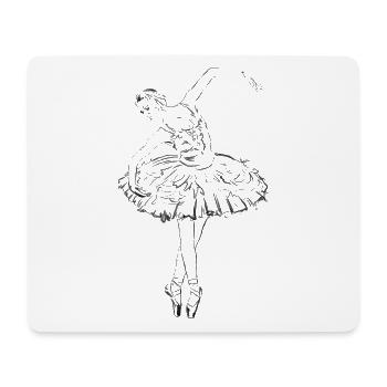 Ballett - Mousepad (Querformat) - Weiß - Vorne
