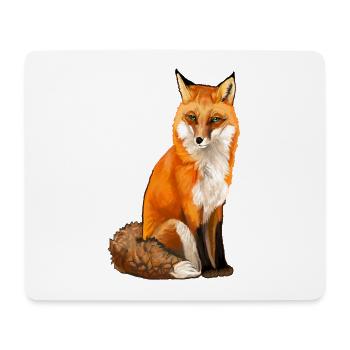 Fuchs - Mousepad (Querformat) - Weiß - Vorne