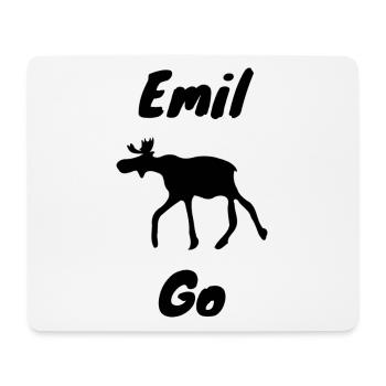 Emil l’orignal - Tapis de souris (format paysage) - blanc - Devant
