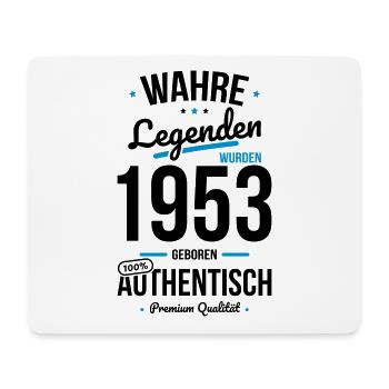 70. Geburtstag - Legenden wurden 1953 - Mousepad (Querformat) - Weiß - Vorne