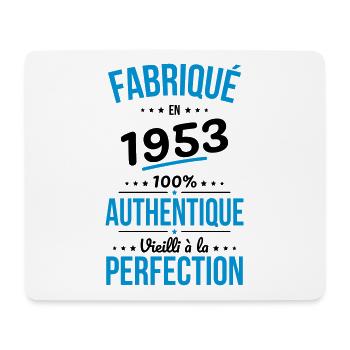 Anniversaire 70 ans - Fabriqué en 1953 - Tapis de souris (format paysage) - blanc - Devant