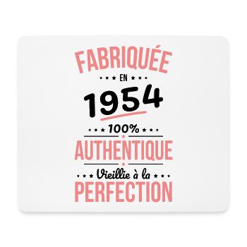 Anniversaire 70 ans - Fabriquée en 1954 - Tapis de souris (format paysage) - blanc - Devant