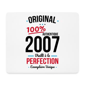 18th Birthday - Original 2007 - Mouse Pad (horizontal) - white - Front