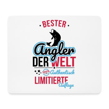 Meilleur pêcheur au monde - 100 % authentique - Tapis de souris (format paysage) - blanc - Devant