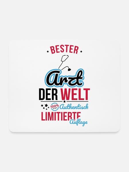Bester Arzt der Welt - 100% Authentisch - Mousepad (Querformat) - Weiß