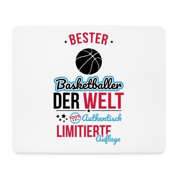 Best Basque Baller in the World - 100% Authentic - Mouse Pad (horizontal) - white - Front