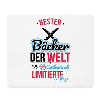 Best Baker in the World - 100% Authentic - Mouse Pad (horizontal) - white - Front