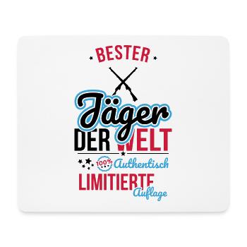 Bester Jäger der Welt - 100% Authentisch - Mousepad (Querformat) - Weiß - Vorne