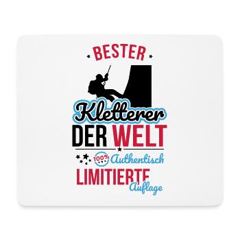 Meilleur grimpeur du monde - 100 % authentique - Tapis de souris (format paysage) - blanc - Devant