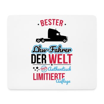 Bester Lkw-Fahrer der Welt - 100% Authentisch - Mousepad (Querformat) - Weiß - Vorne