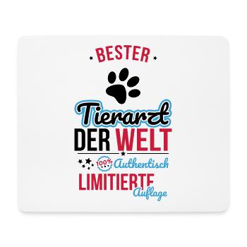Meilleur vétérinaire du monde - 100 % authentique - Tapis de souris (format paysage) - blanc - Devant
