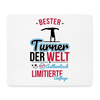 Best Gymnast in the World - 100% Authentic - Mouse Pad (horizontal) - white - Front