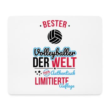 Best Volleyball Player in the World - 100% Authentic - Mouse Pad (horizontal) - white - Front