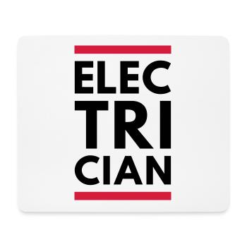 Électricien (deux lignes) - Tapis de souris (format paysage) - blanc - Devant
