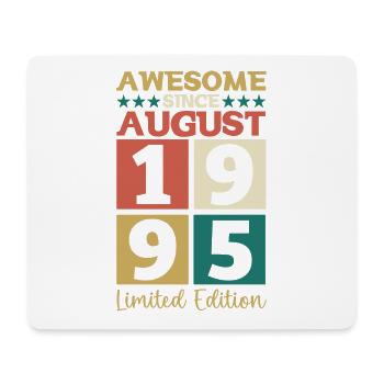 Awesome since August 1995 27th Birthday Gift - Mouse Pad (horizontal) - white - Front